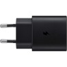 Samsung Chargeur USB C 25W Ultra Rapide Adaptateur USB C vers USB Chargeur Rapide Chargeur Original sans Fil Noir