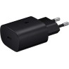 Samsung Chargeur USB C 25W Ultra Rapide Adaptateur USB C vers USB Chargeur Rapide Chargeur Original sans Fil Noir