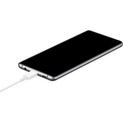 Samsung Chargeur USB C 25W Ultra Rapide Adaptateur USB C vers USB Chargeur Rapide Chargeur Original sans Fil Noir