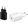 Samsung Chargeur USB C, Adaptateur Secteur 25W Ultra Rapide, Adaptateur USB C vers USB, Samsung Original, Vendu sans câble, Blan