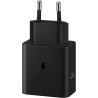 Samsung Chargeur USB C, Adaptateur Secteur 45W Ultra Rapide, USB C vers USB, Charge Rapide, Samsung Original, sans câble, Noir, 