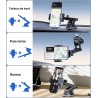 Miracase Support Téléphone Voiture [2025 Ventouse Puissante] Porte Telephone Voiture Tableau de Bord, Rotation 360° Portable Ven