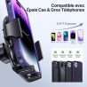 Miracase 【4-en-1 Support Telephone Voiture, Porte Telephone Voiture Ventouse pour Tableau de Bord & Pare-Brise & Sortie d'air & 