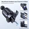 Miracase 【4-en-1 Support Telephone Voiture, Porte Telephone Voiture Ventouse pour Tableau de Bord & Pare-Brise & Sortie d'air & 