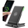 INIU Chargeur Induction 15W, Chargeur sans Fil Certifié Qi à Charge Rapide, Wireless Charger Accessoire Bureau pour iPhone 17 16