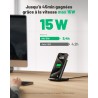 INIU Chargeur Induction 15W, Chargeur sans Fil Certifié Qi à Charge Rapide, Wireless Charger Accessoire Bureau pour iPhone 17 16