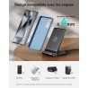 INIU Chargeur Induction 15W, Chargeur sans Fil Certifié Qi à Charge Rapide, Wireless Charger Accessoire Bureau pour iPhone 17 16