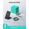 INIU Chargeur Induction 15W, Chargeur sans Fil Certifié Qi à Charge Rapide, Wireless Charger Accessoire Bureau pour iPhone 17 16