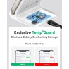 INIU Chargeur Induction Stand, [Blanc, 15W] Qi Certifié Wireless Charge sans Fil Rapide pour iPhone 16 15 14 13 12 11 Pro Max Sa
