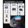 INIU Allume Cigare USB C, 2 Ports 60W Charge Rapide Chargeur Voiture with USB C et A, Prise Allume Cigare 12V pour iPhone 16 15 