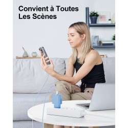LumFocus Chargeur Rapide iPhone 14 13 Pro Max, [Certifié MFi] Chargeur Mural USB C PD 25W avec câble de Charge Rapide USB C vers
