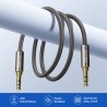 SYNCWIRE Câble Aux 3,5 mm tressé en nylon, adaptateur d’entrée audio mâle-mâle pour casques, voiture, stéréo domestique, haut-pa