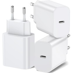 BHHB 20W Chargeur USB C, Bloc d'Alimentation Adaptateur Conçu pour A-pple, Prise USB C Rapide compatible avec i-Phone 17/16/15/1