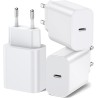BHHB 20W Chargeur USB C, Bloc d'Alimentation Adaptateur Conçu pour A-pple, Prise USB C Rapide compatible avec i-Phone 17/16/15/1