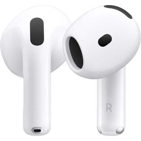 Apple airpods 4 écouteurs sans fil, casques et écouteurs bleutooth, audio spatial personnalisé, résistance à la transpiration et