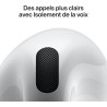 Apple airpods 4 écouteurs sans fil, casques et écouteurs bleutooth, audio spatial personnalisé, résistance à la transpiration et
