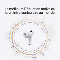 Apple airpods pro 3 écouteurs sans fil, réduction active du bruit, détection de la fréquence cardiaque, écouteurs bleutooth, aud