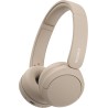 Sony wh-ch520 - casque bleutooth sans fil, multipoint, micro intégré - jusqu'à 50 heures d'autonomie et charge rapide - beige