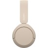 Sony wh-ch520 - casque bleutooth sans fil, multipoint, micro intégré - jusqu'à 50 heures d'autonomie et charge rapide - beige