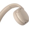 Sony wh-ch520 - casque bleutooth sans fil, multipoint, micro intégré - jusqu'à 50 heures d'autonomie et charge rapide - beige