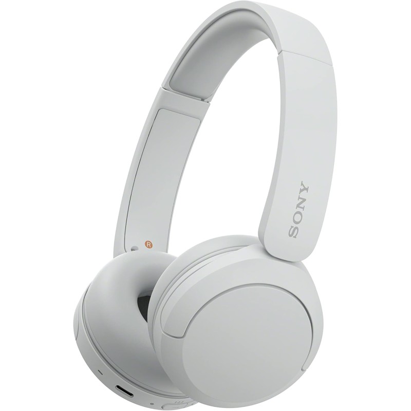 Sony wh-ch520 - casque bleutooth sans fil, multipoint, micro intégré - jusqu'à 50 heures d'autonomie et charge rapide - blanc