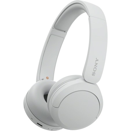 Sony wh-ch520 - casque bleutooth sans fil, multipoint, micro intégré - jusqu'à 50 heures d'autonomie et charge rapide - blanc