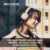 Sony wh-ch520 - casque bleutooth sans fil, multipoint, micro intégré - jusqu'à 50 heures d'autonomie et charge rapide - jaune