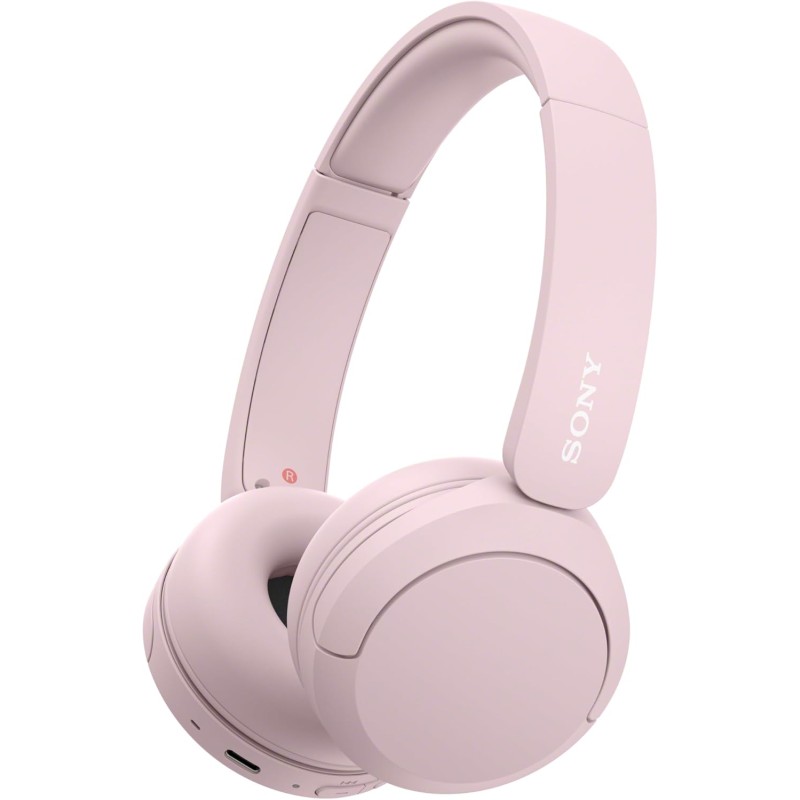 Sony wh-ch520 - casque bleutooth sans fil, multipoint, micro intégré - jusqu'à 50 heures d'autonomie et charge rapide - rose
