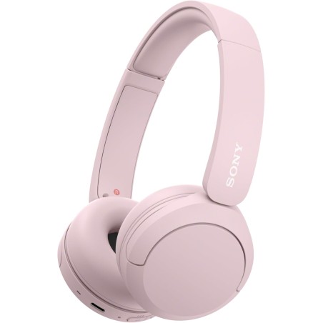 Sony wh-ch520 - casque bleutooth sans fil, multipoint, micro intégré - jusqu'à 50 heures d'autonomie et charge rapide - rose