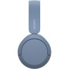 Sony wh-ch520 - casque bleutooth sans fil, multipoint, micro intégré - jusqu'à 50 heures d'autonomie et charge rapide - bleu
