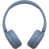 Sony wh-ch520 - casque bleutooth sans fil, multipoint, micro intégré - jusqu'à 50 heures d'autonomie et charge rapide - bleu