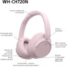 Sony wh-ch720n - casque bleutooth sans fil à réduction de bruit - micro intégré - jusqu'à 35 heures d'autonomie et charge rapide