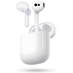Ecouteurs bleutooth sans fil, oreillette bleutooth 5.3 ecouteurs avec 4 enc réduction mic, 50h récréation hi-fi son stéréo écout