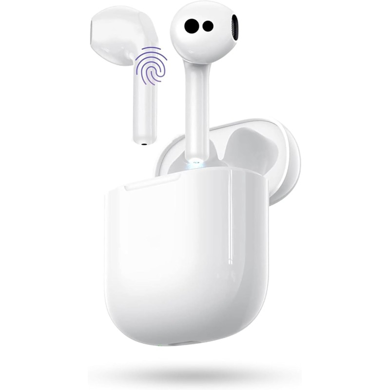 Ecouteurs bleutooth sans fil, oreillette bleutooth 5.3 ecouteurs avec 4 enc réduction mic, 50h récréation hi-fi son stéréo écout
