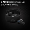 Jbl tune beam ghost 2, écouteurs sans fil bluetooth, réduction de bruit, 48 heures d'autonomie, résistance à l'eau et à la pouss