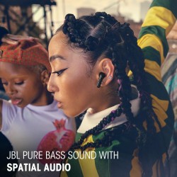 Jbl tune flex ghost 2, écouteurs sans fil bluetooth, 48 h d'autonomie, résistance à l'eau et à la poussière ip54, résistance à l