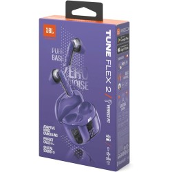 Jbl tune flex ghost 2, écouteurs sans fil bleutooth, 48 h d'autonomie, résistance à l'eau et à la poussière ip54, résistance à l