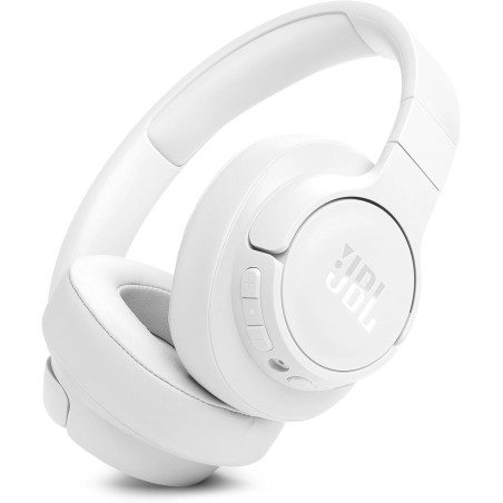 JBL Tune 770NC Casque supra-auriculaire sans fil, autonomie jusqu'à 70 h, Réduction de Bruit Adaptative, Smart Ambient, blanc