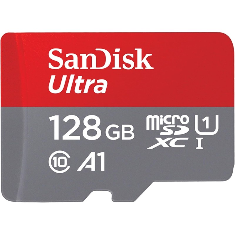 SanDisk 128 Go Ultra microSDXC, Carte micro sd + adaptateur SD (Pour Smartphone et Tablette, Video Full HDD, jusqu'à 140 Mo/s, U