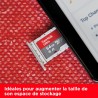 SanDisk 64 Go Ultra microSDXC UHS-I Carte + Adaptateur SD, avec jusqu'à 140 Mo/s, Classe 10, U1, homologuée A1