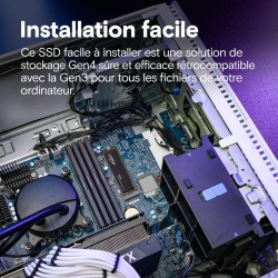 Crucial P310 SSD 1To PCIe Gen4 NVMe M.2 2280, jusqu’à 7.100 Mo/s, Compatible avec Ordinateur Portable et de Bureau & Consoles de