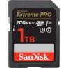 SanDisk Extreme PRO Carte SDXC 1 To (Carte SD V30, Vitesse de Transfert jusqu'à 200 Mo/s, UHS-I, 4K UHD Videos, RescuePRO Deluxe