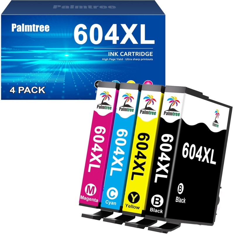 Palmtree 604 XL Cartouches compatibles pour epson 604 pour cartouche epson xp 2200 Epson XP-2205 XP-3200 XP-3205 XP-4200 XP-4205