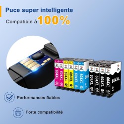Palmtree 604 XL Cartouche Encre Compatible pour Epson 604 XL 604XL pour Epson XP 2200 pour Expression Home XP-2200 XP-2205 XP-42