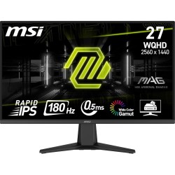MSI MAG 275QF Écran Gaming 27" WQHD - Dalle Rapid IPS 2560 x 1440, 180 Hz / 0,5 ms (GtG, Min.), Gamme de Couleurs sRGB 101%, AMD