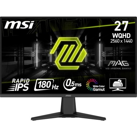 MSI MAG 275QF Écran Gaming 27" WQHD - Dalle Rapid IPS 2560 x 1440, 180 Hz / 0,5 ms (GtG, Min.), Gamme de Couleurs sRGB 101%, AMD