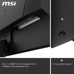 MSI MAG 275QF Écran Gaming 27" WQHD - Dalle Rapid IPS 2560 x 1440, 180 Hz / 0,5 ms (GtG, Min.), Gamme de Couleurs sRGB 101%, AMD
