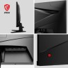 MSI MAG 256F Écran Gaming 24,5 Pouces FHD - Dalle Rapid IPS 1920 x 1080, 180 Hz / 1ms GtG, gamut sRGB 127%, Design sans Cadre, H