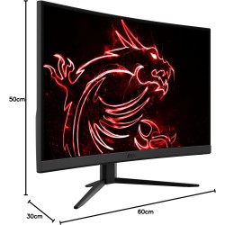 MSI G32C4 E2 Écran PC Gaming Incurvé 31,5" FHD - Dalle VA 1500R, 1920x1080, 170Hz / 1ms, 16:9, FreeSync Premium - DisplayPort 1.