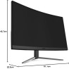 MSI G27C4 E2 Écran PC Gaming Incurvé 27" FHD - Dalle VA 1500R, 1920x1080, 170Hz / 1ms, 16:9, FreeSync Premium - DisplayPort 1.2a